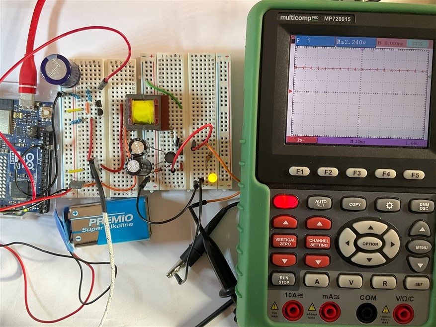 DIY Unregulated DC/DC Flyback Converter - Output Signal