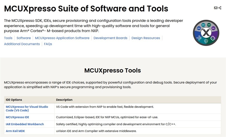 MCUXpressoIDEDownloadSite