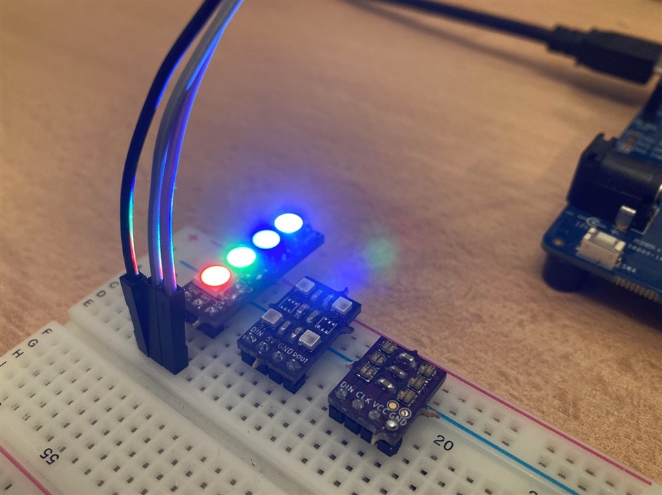 First LEDs tested