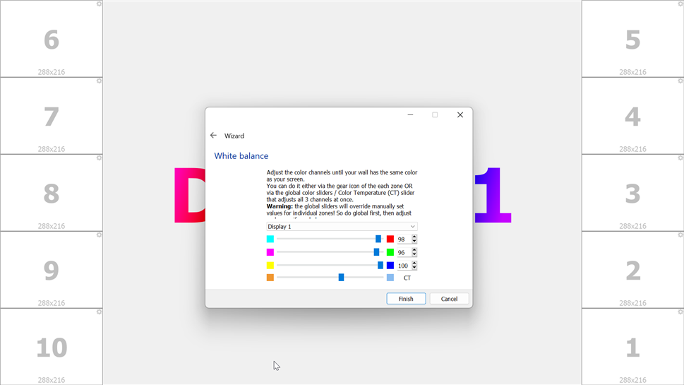 Alignment and LED placement setup